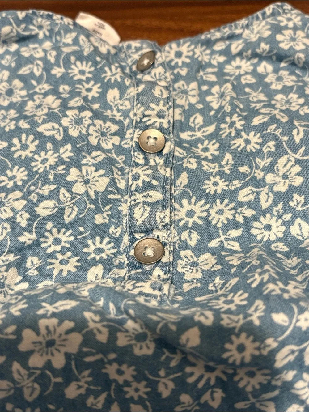 GAP Light Blue Floral Baby Dress with Bloomers